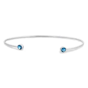 0.43CT, Blue Topaz Bracelet (BC163BBT)