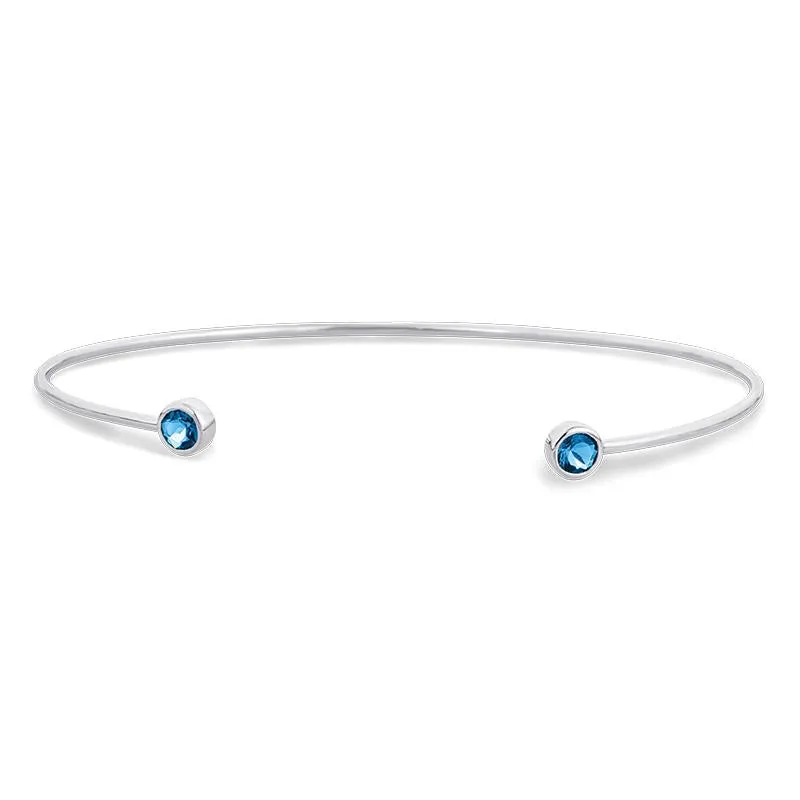 0.43CT, Blue Topaz Bracelet (BC163BBT)