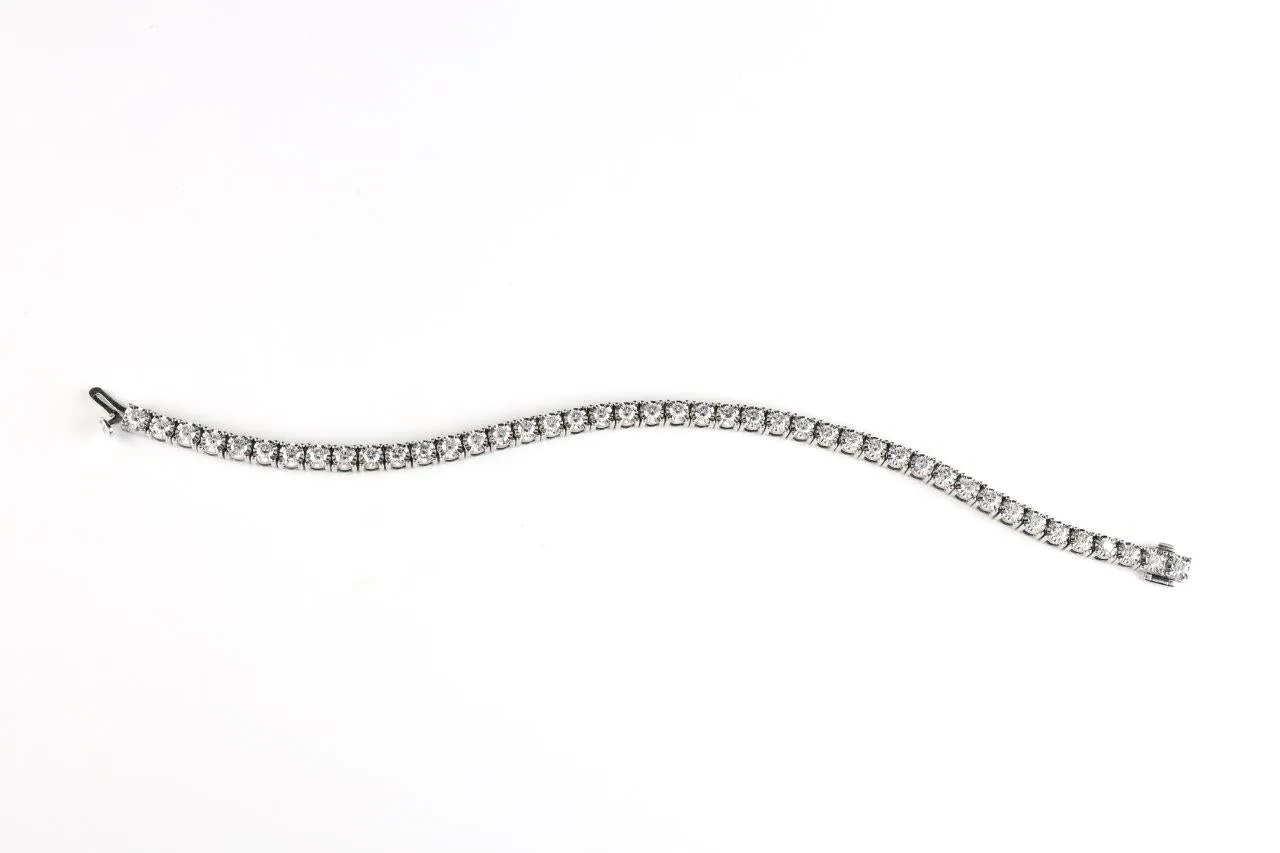 14k White Gold 3.00ctw Diamond Tennis Bracelet