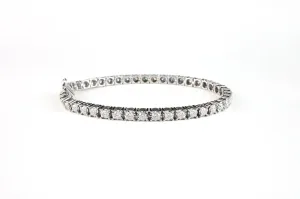 14k White Gold 3.00ctw Diamond Tennis Bracelet
