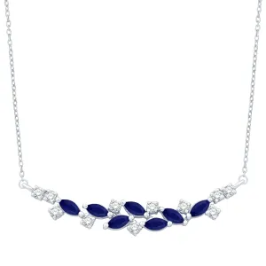 14KW 11DD0.25CT,7SAMQ0.75CT,DIAMOND/MARQUIE SAPPHI (153N5915SA)