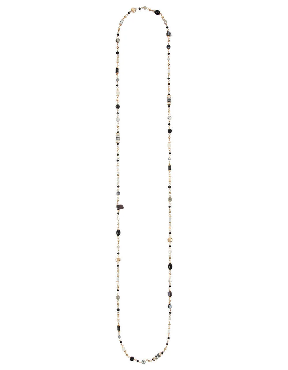 Accessorize Extra Long Beaded Rope Necklace