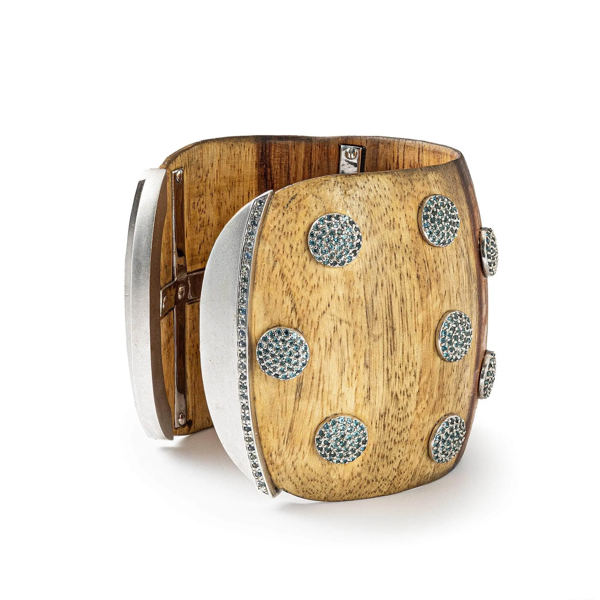 Alpherg Blue Topaz and Sapphire Bangle