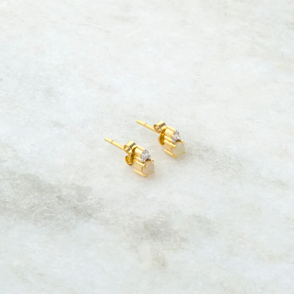 Astrid, Opal and Diamond Studs