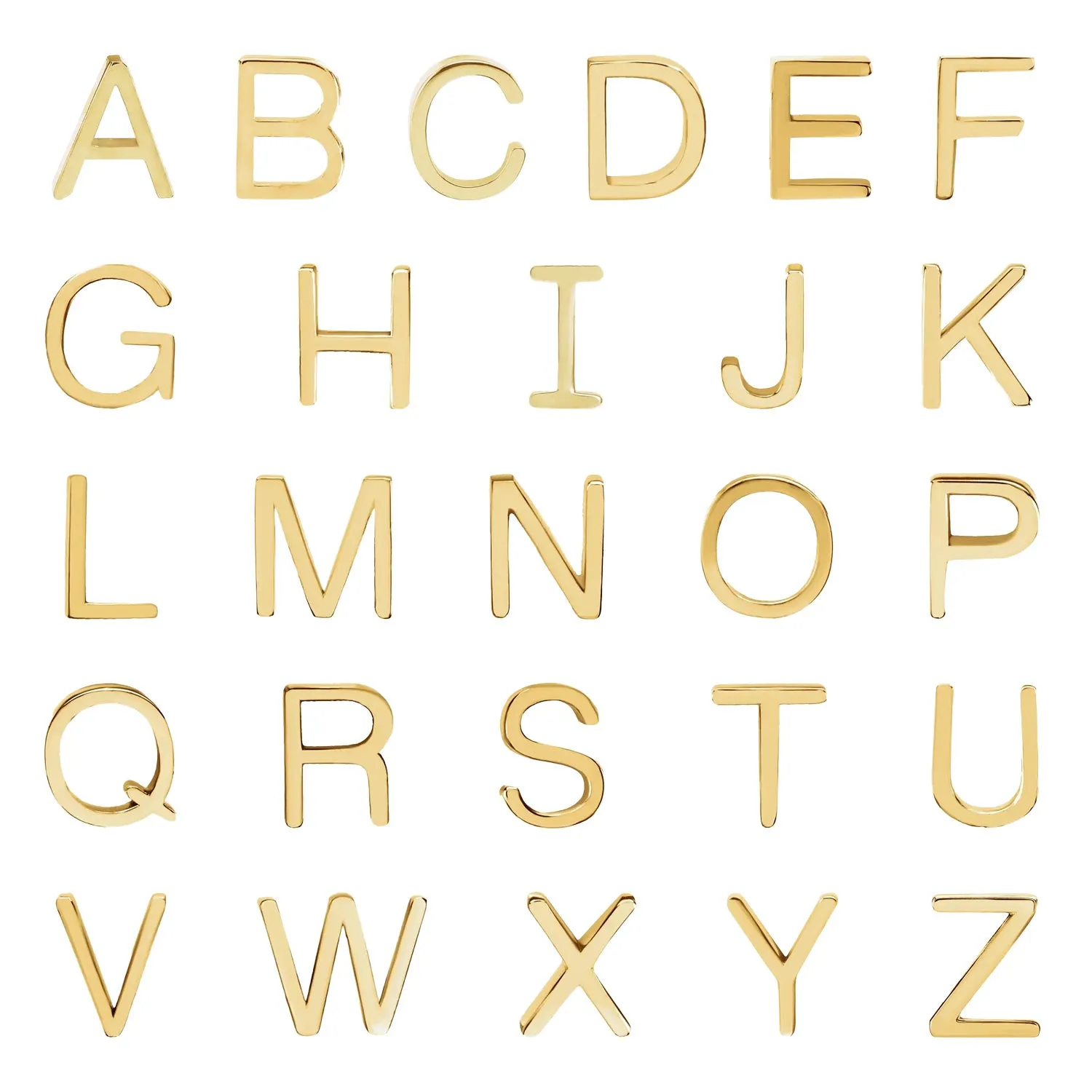 Asymmetrical Initial Necklace