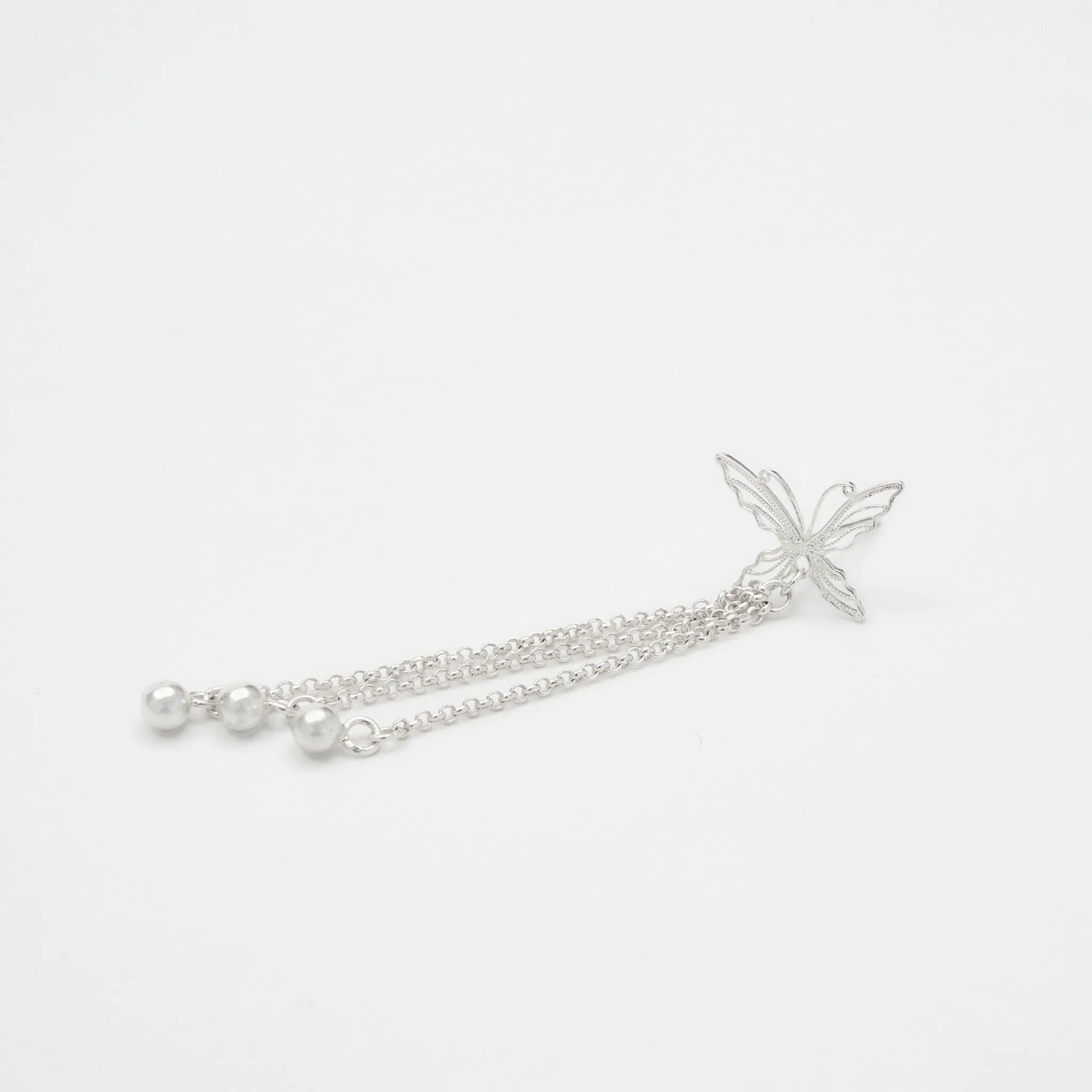 Butterfly Tassel Filigree Earrings
