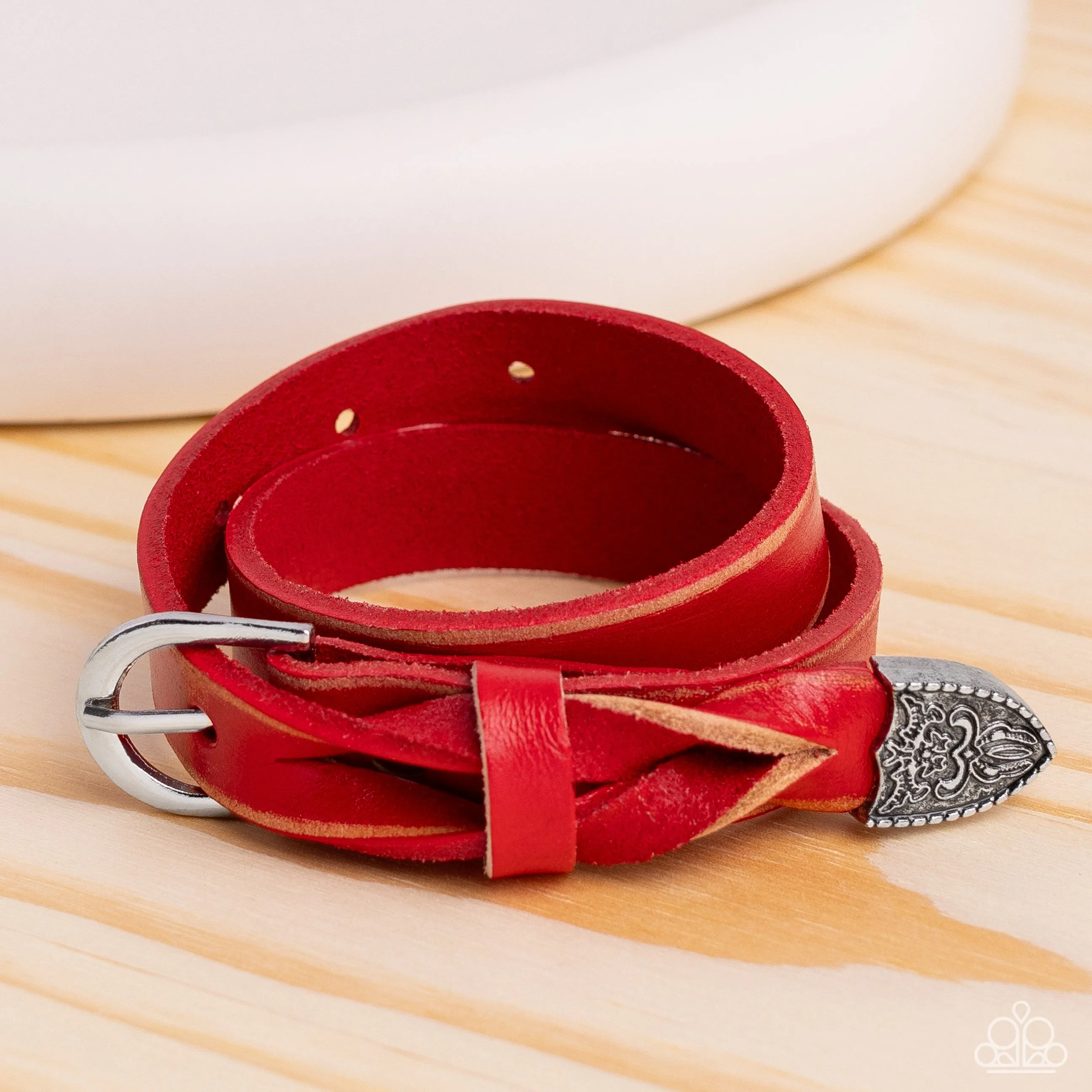 Coat of Arms Couture - Red Bracelet - Paparazzi Accessories