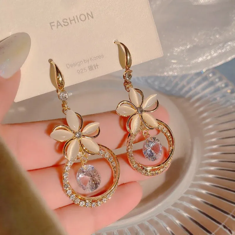 Crystal Zircon Earrings