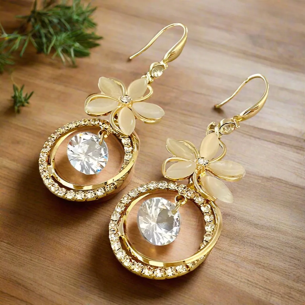 Crystal Zircon Earrings