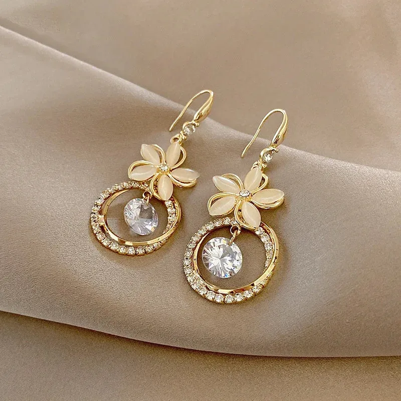 Crystal Zircon Earrings