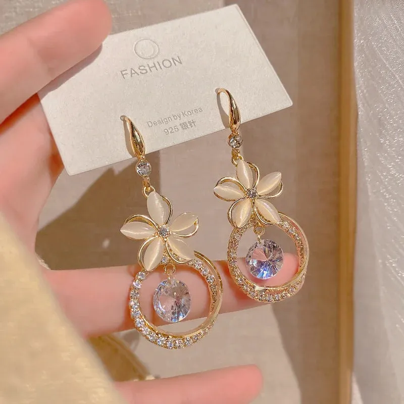 Crystal Zircon Earrings
