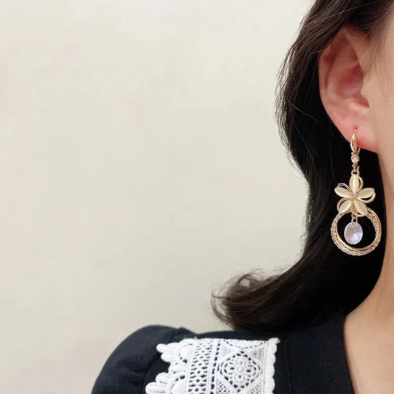 Crystal Zircon Earrings