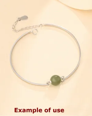 Cup Pin Base Bangle Mount Bracelet Setting Sterling Silver Fine 925 8-14mm For One Pearl Bead Adjustable No Prongs DIY Jewelry Wholesale