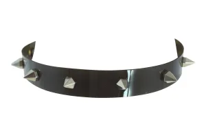 Cyber Punk Cyber Rave Cyber Goth Transparent PVC Spiked Collar Choker Necklace