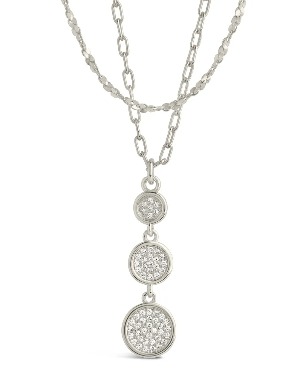 CZ Bubble Cocktail Ring & Layered Necklace Set