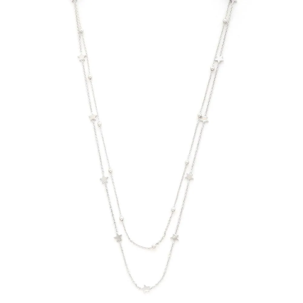 Dainty Star Charm Beaded Layered Necklace
