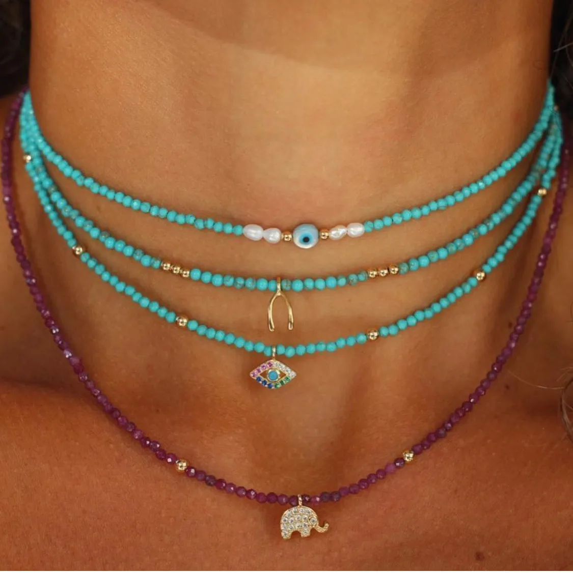 Elephant Pearl Choker