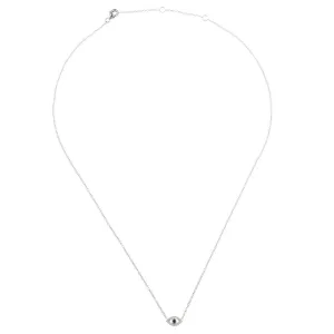 Evil Eye, Diamond and Sapphire 14k Necklace