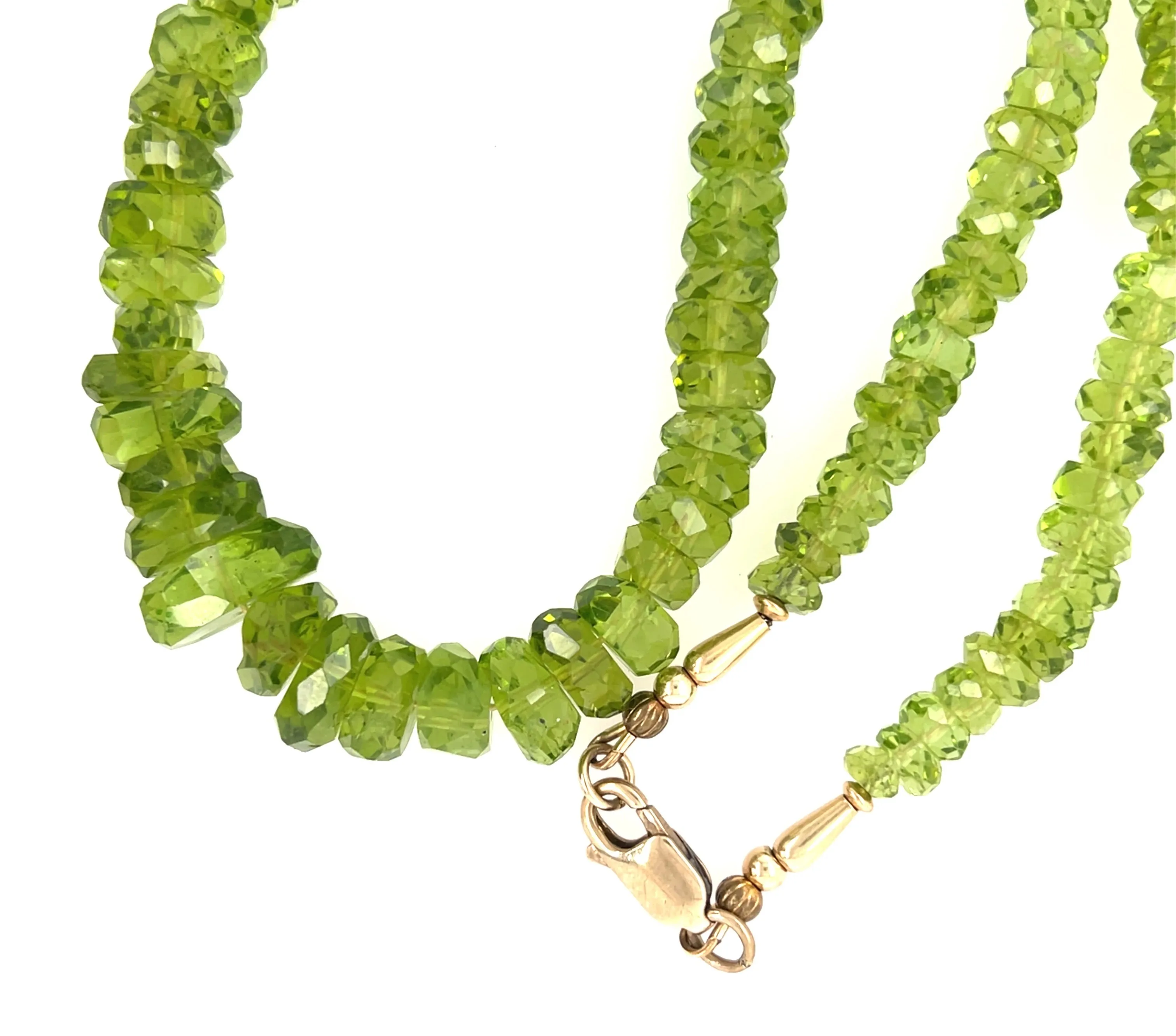 Faceted Peridot Necklace