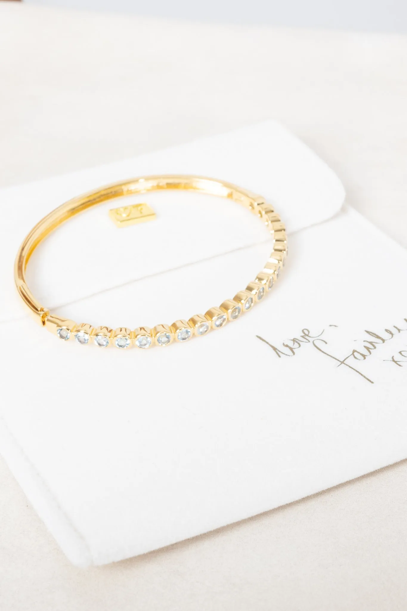 FAIRLEY Blue Topaz Bangle