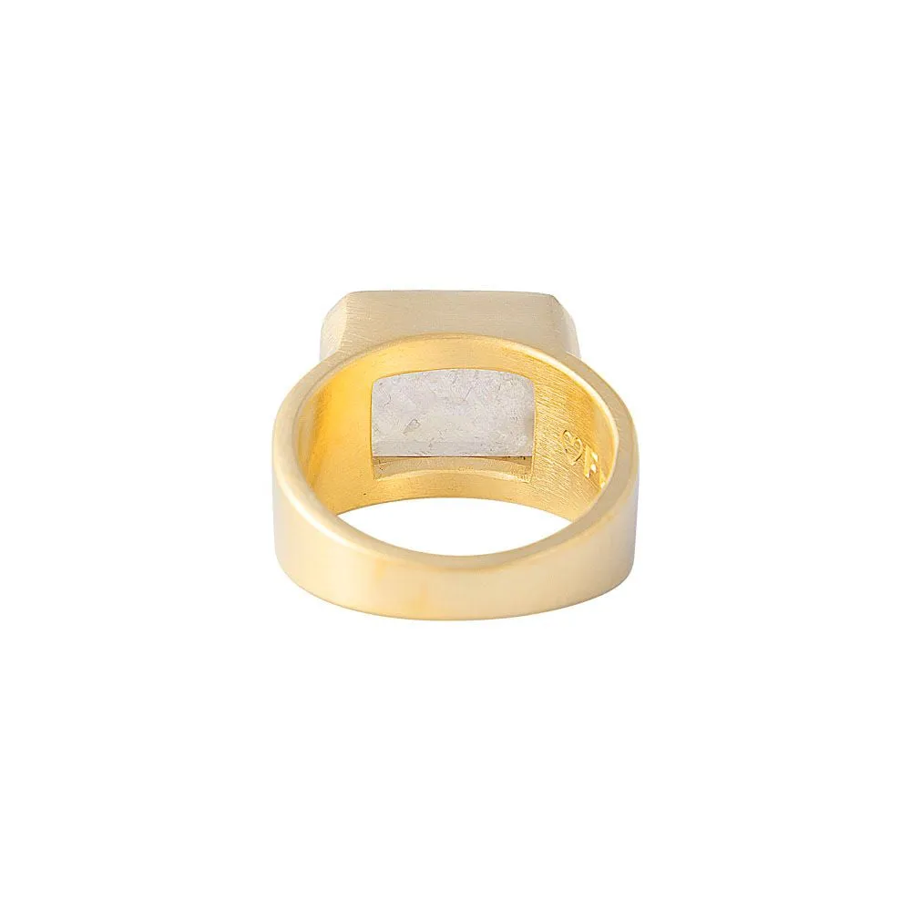 Fairley Rainbow Moonstone Cocktail Ring