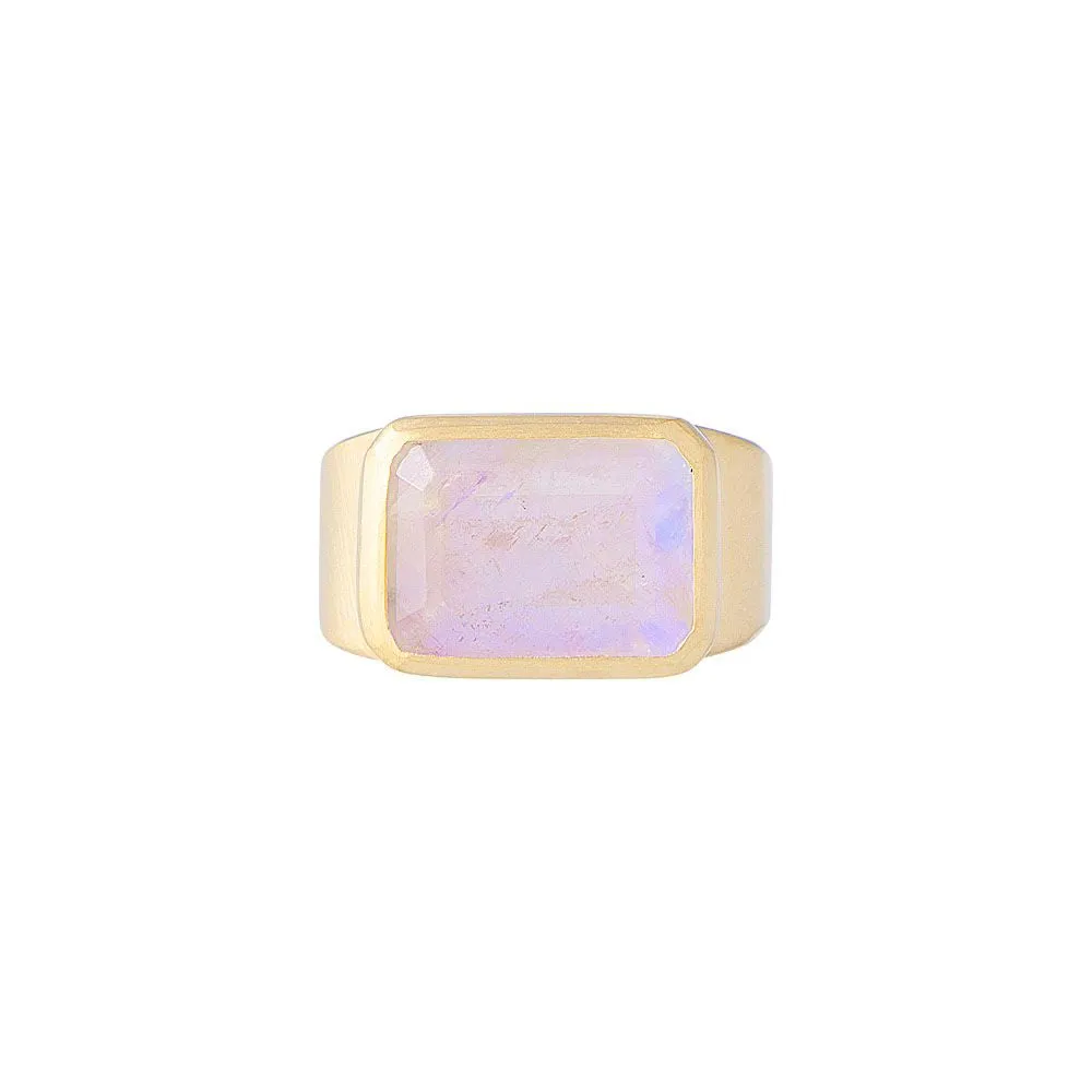 Fairley Rainbow Moonstone Cocktail Ring