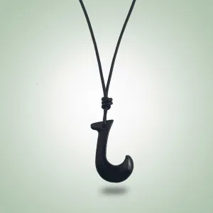 Fish Hook Leather Necklace