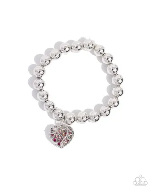 Fleeting Filigree - Pink Bracelet - Paparazzi Accessories