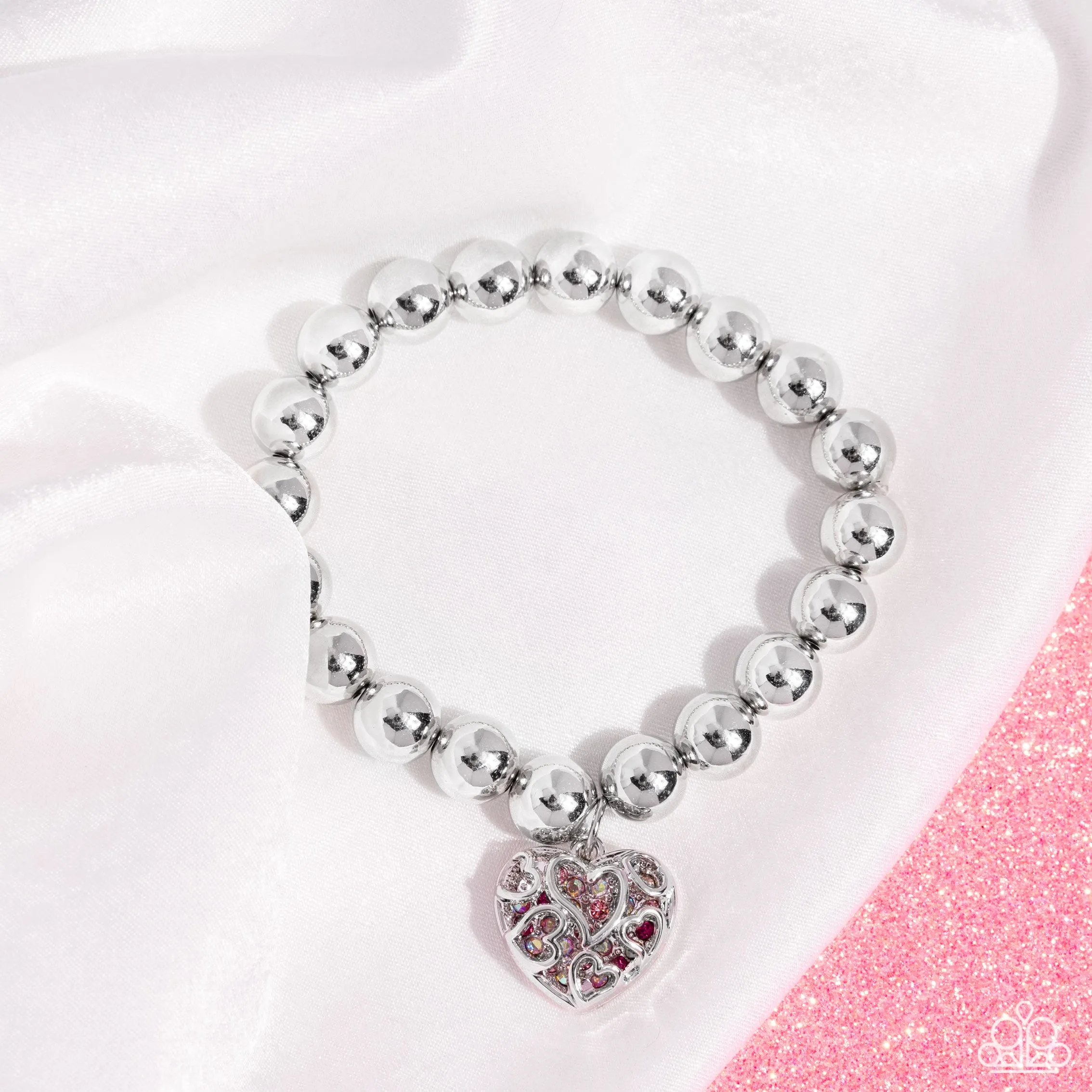 Fleeting Filigree - Pink Bracelet - Paparazzi Accessories