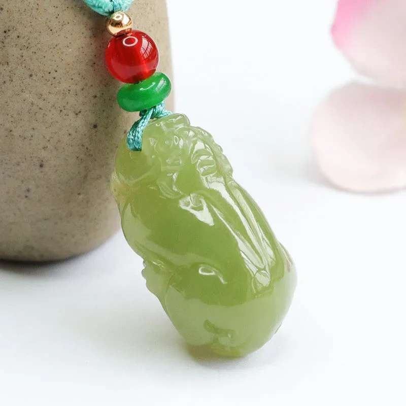 Fortune's Favor Hetian Jade Pixiu Pendant