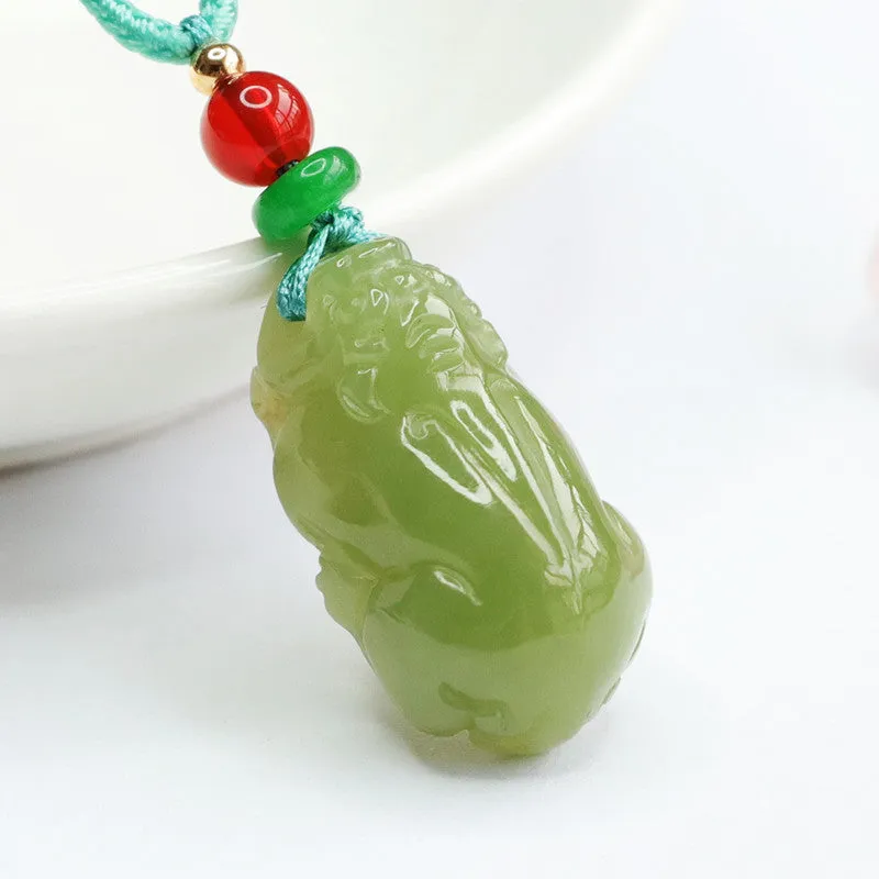 Fortune's Favor Hetian Jade Pixiu Pendant