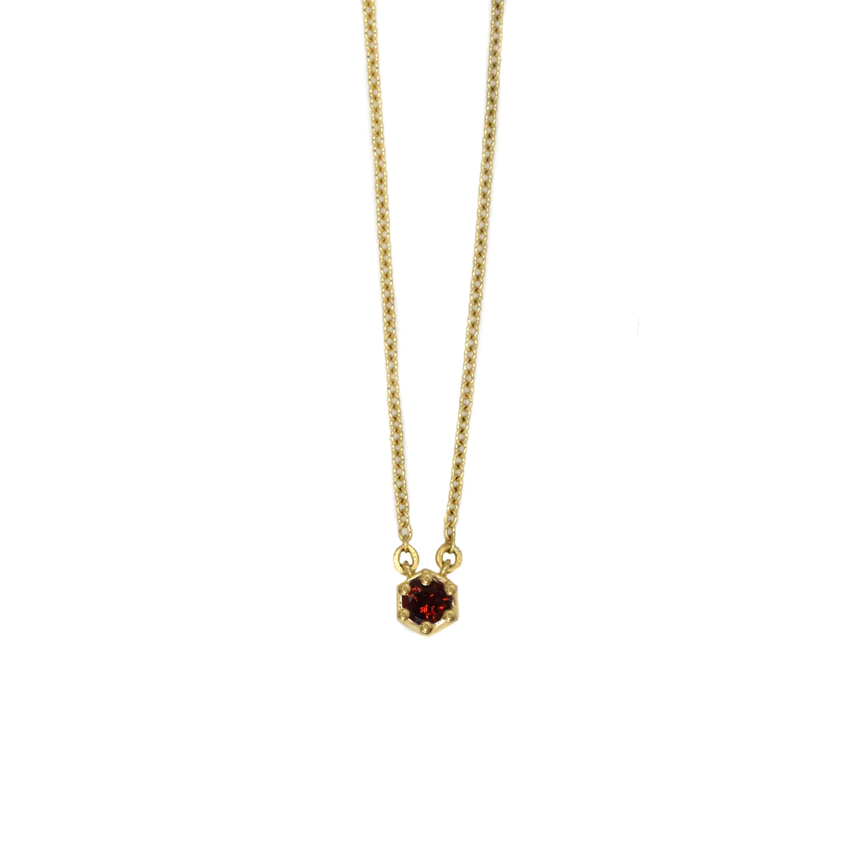 Garnet Birthstone Necklace