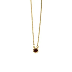 Garnet Birthstone Necklace