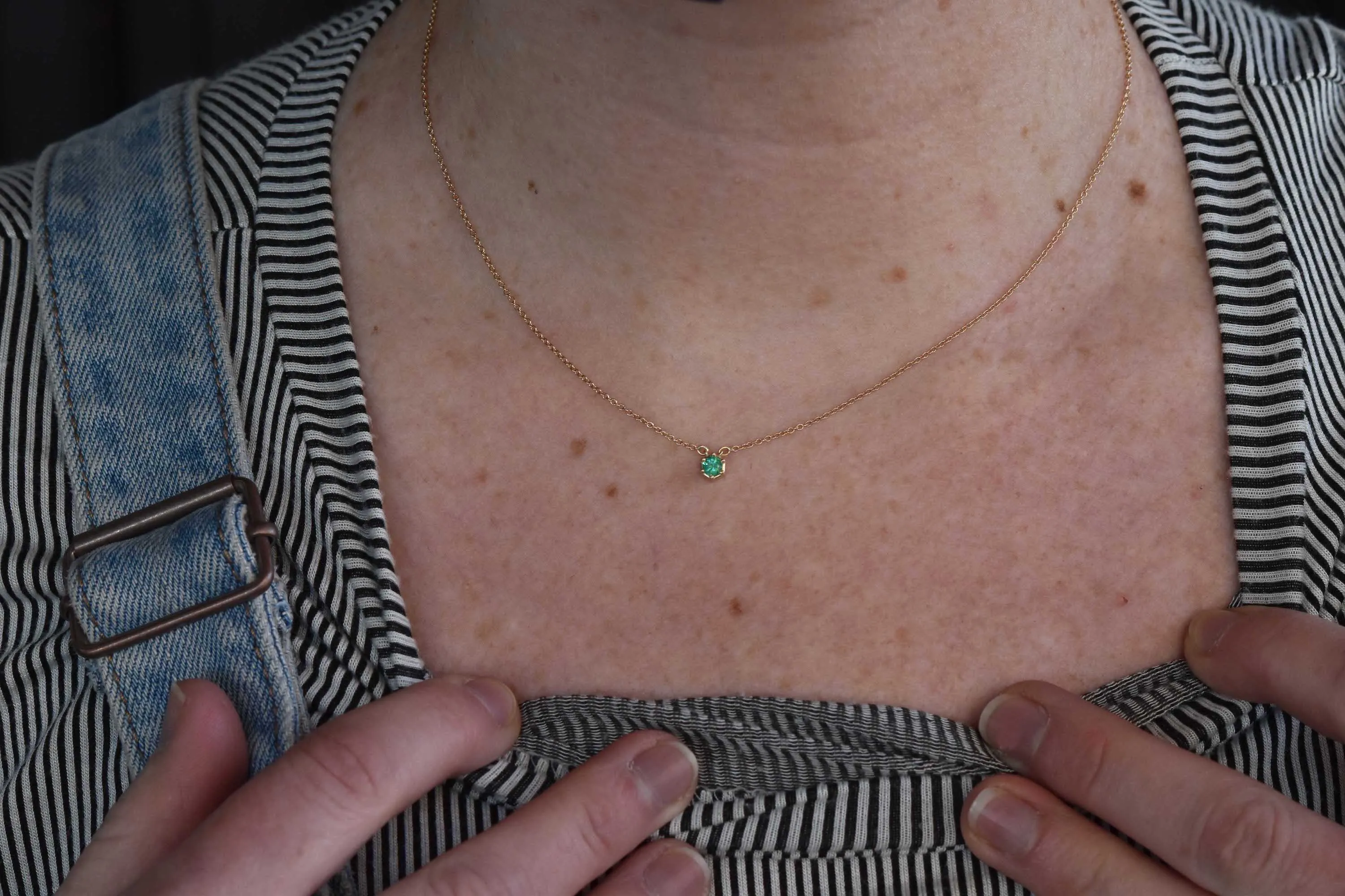 Garnet Birthstone Necklace