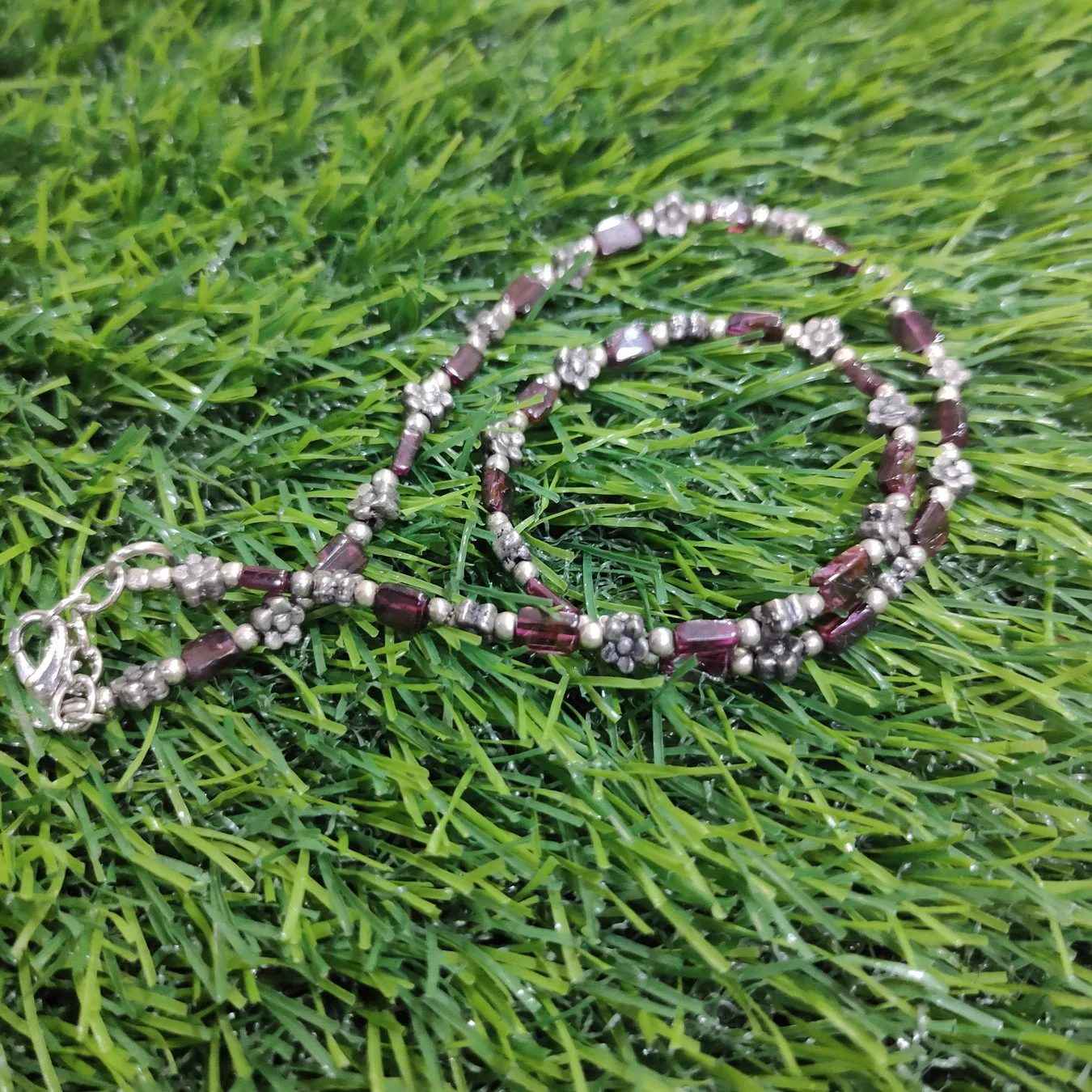 Garnet Necklace Natural Crystal Stone AAA Quality Beads with Special Beads Fashion, Reiki Healing & Crystal Healing Jewellery