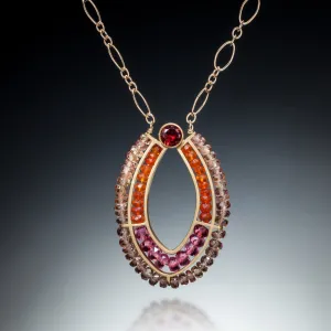 Gemstone Loop Necklace (gold)