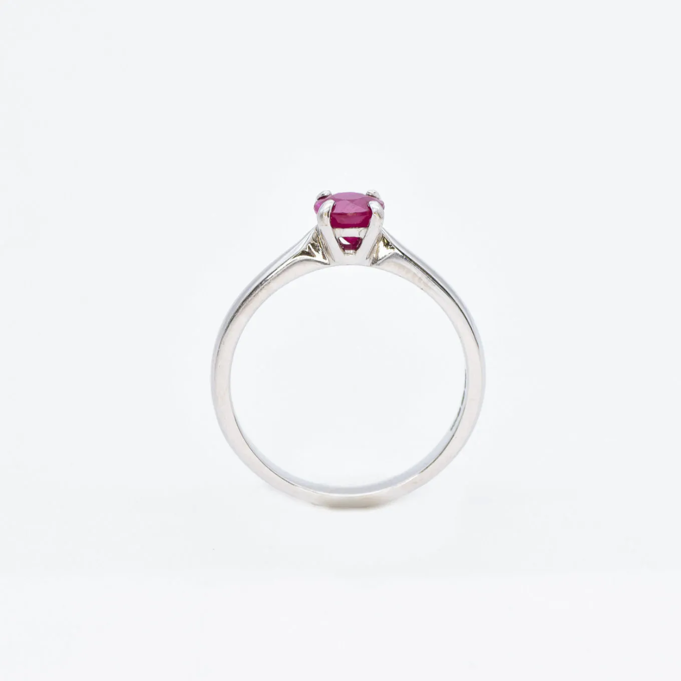 Genuine Ruby Ring - 18k Solid Gold Ring - Certified Ruby Gold Ring