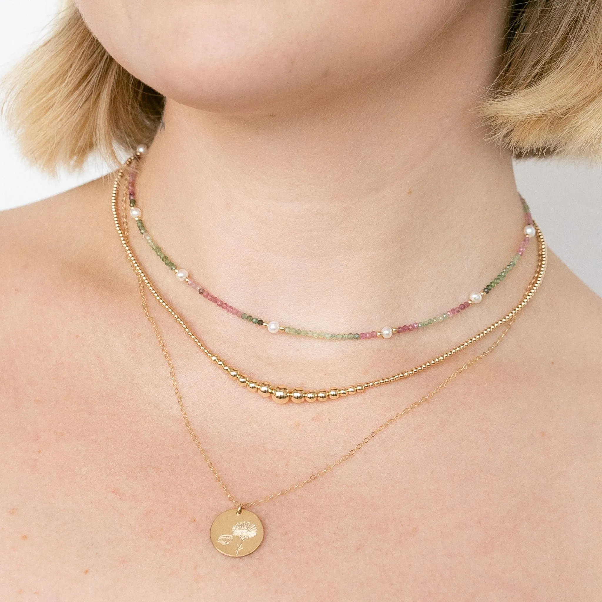 Gold Beaded Necklace