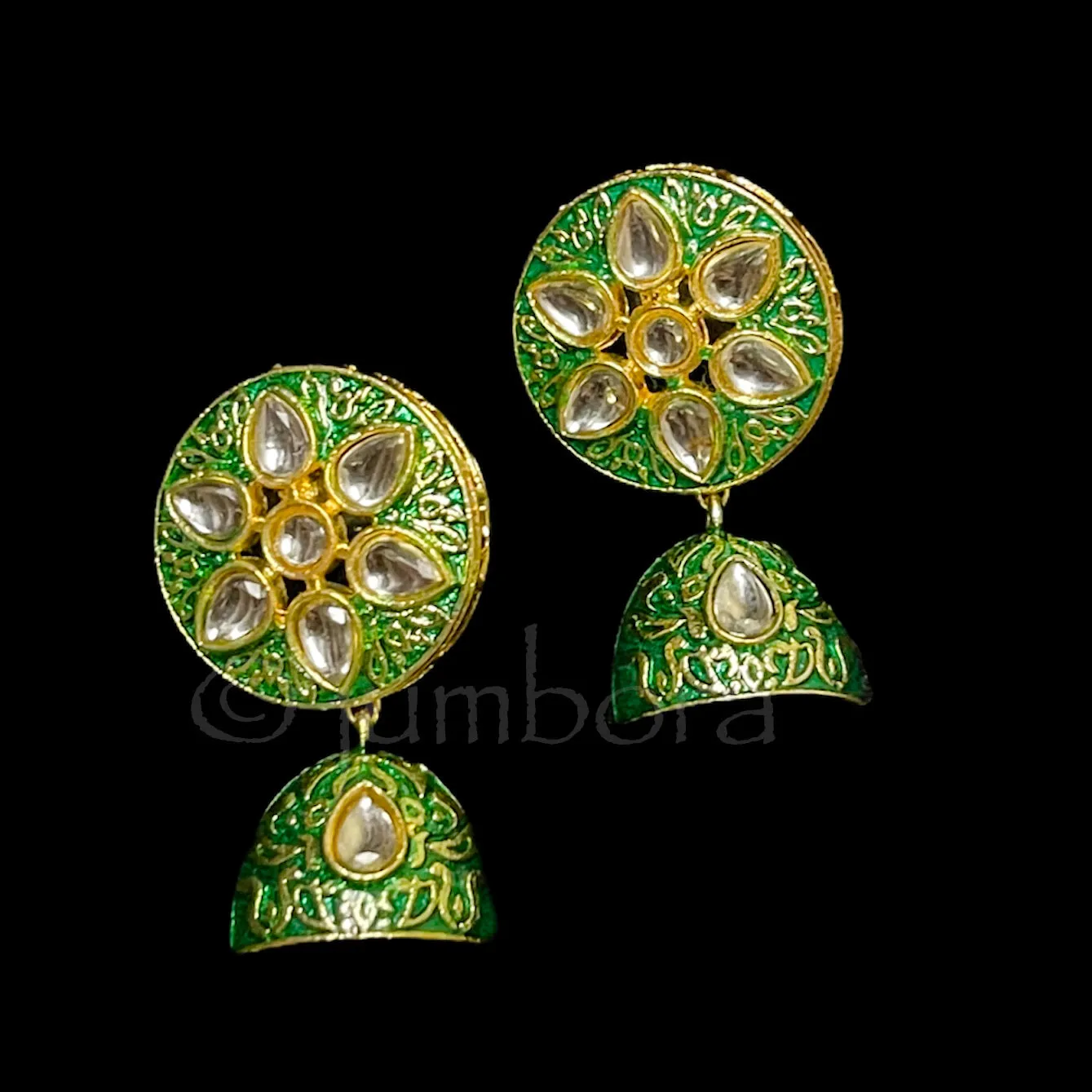 Handmade Meenakari Kundan Beaded Mala Necklace