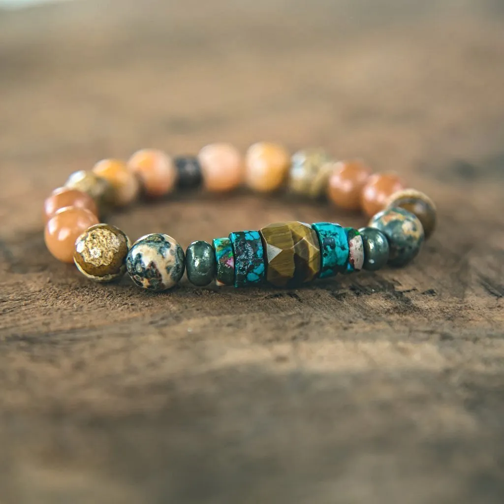 Highest Potential: Tiger's Eye, Opal, Turquoise, Pyrite, Jasper Energy Bracelet