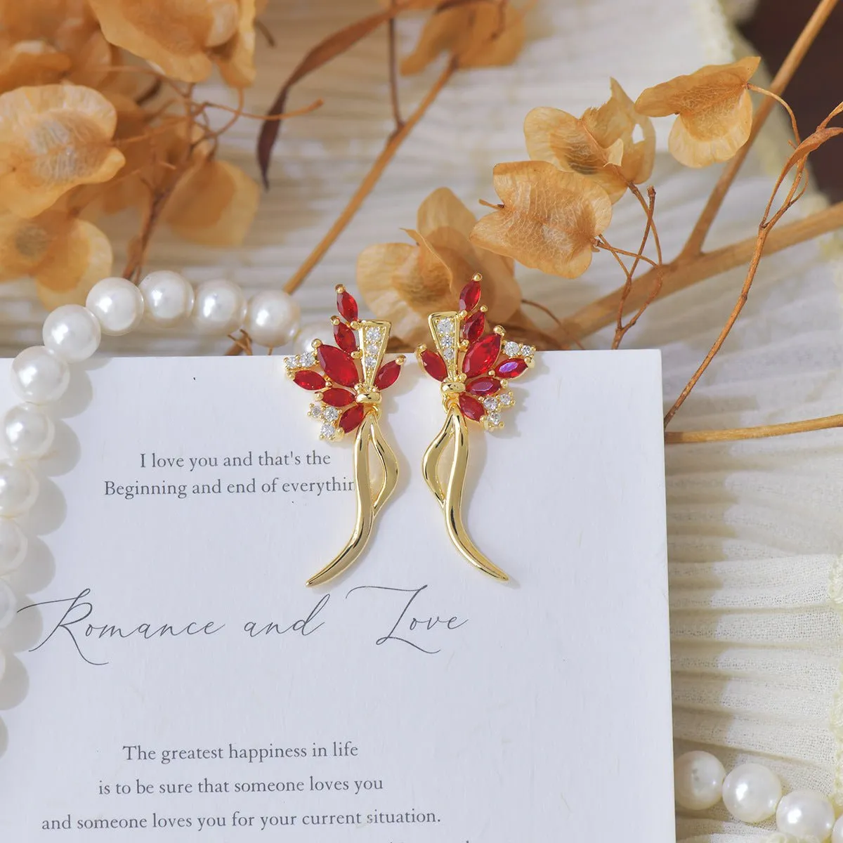Holiday Bouquet Earrings