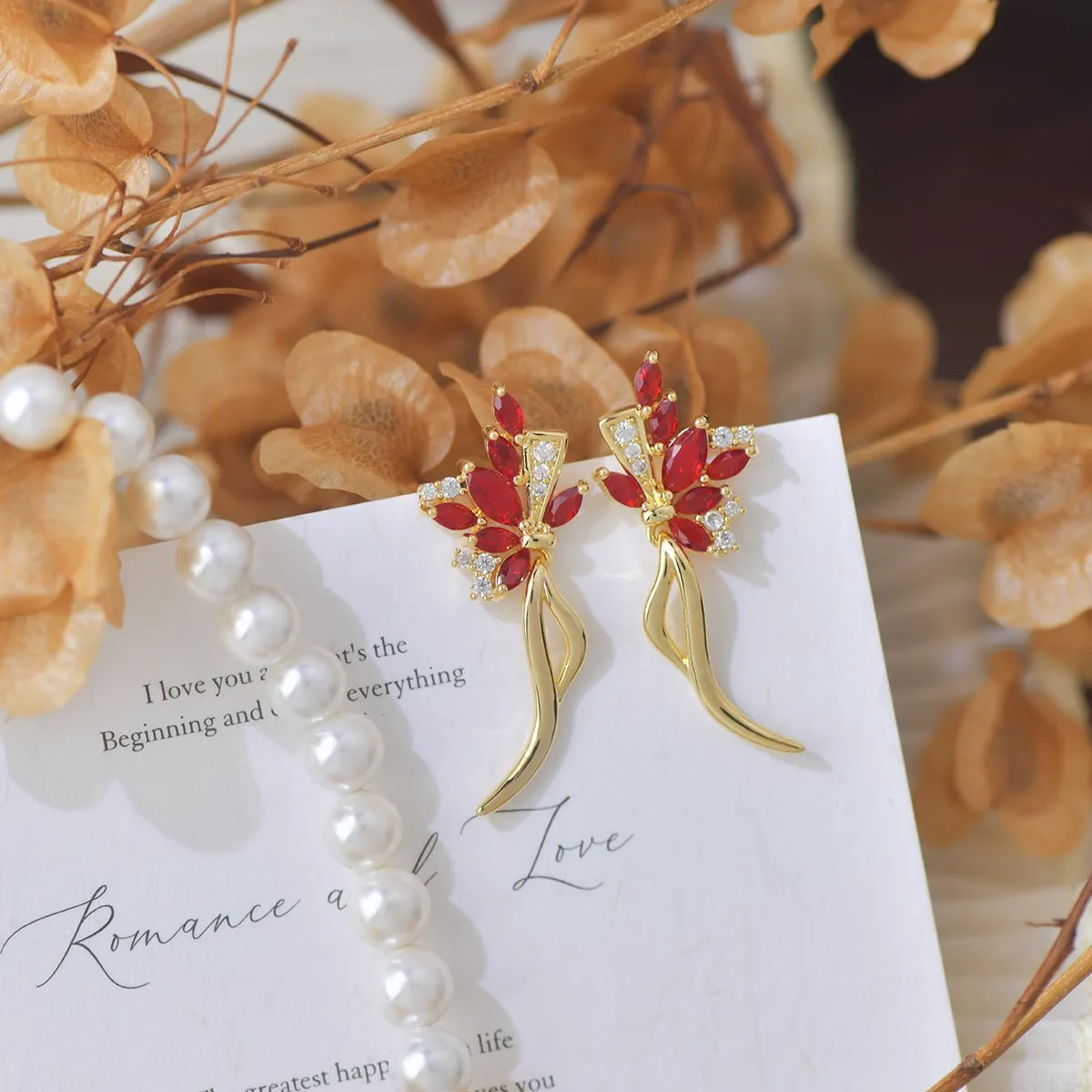 Holiday Bouquet Earrings