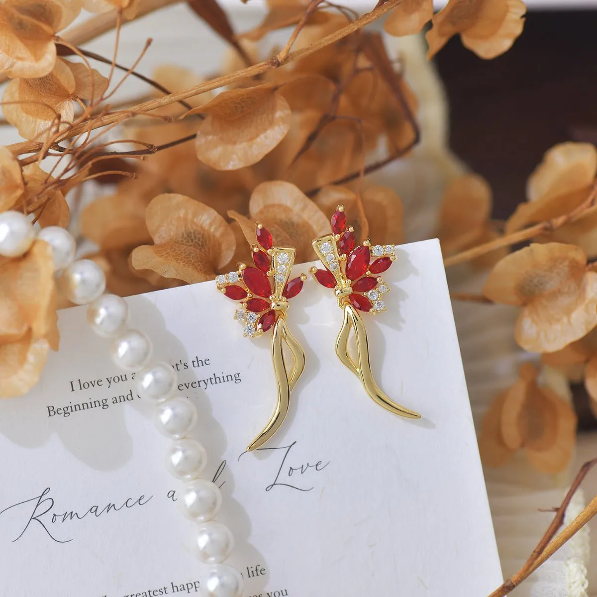 Holiday Bouquet Earrings