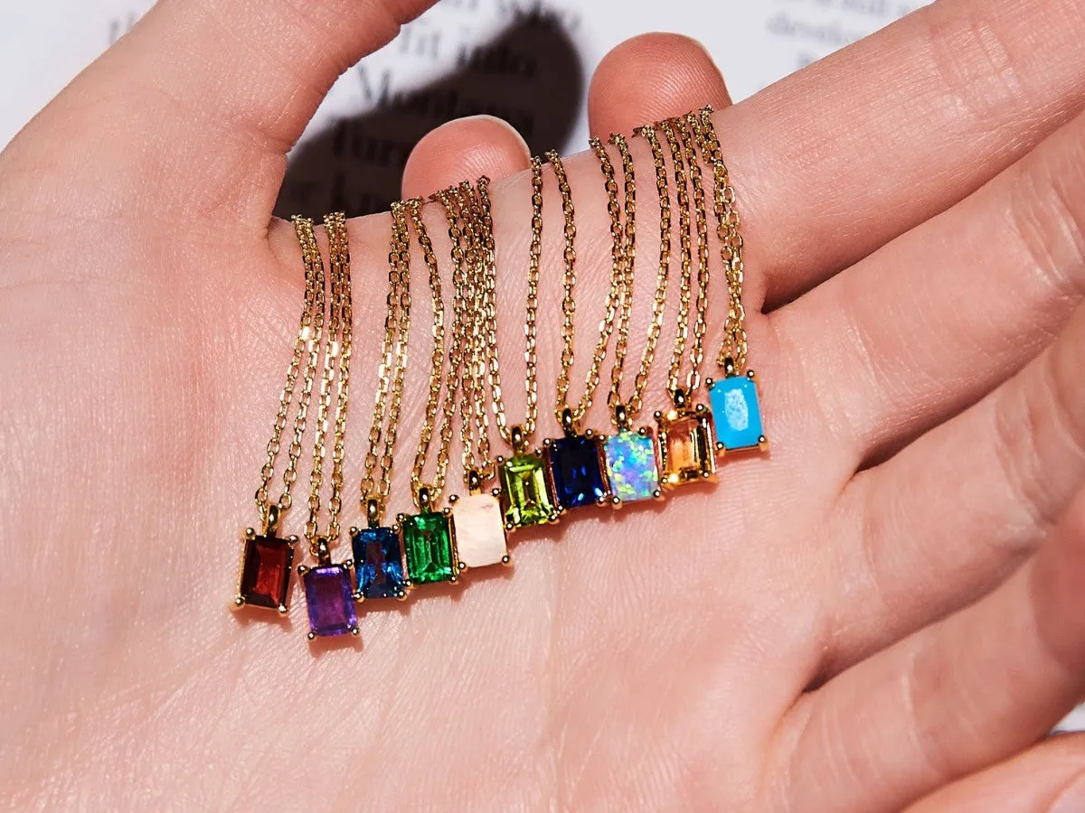 January Birthstone Necklace