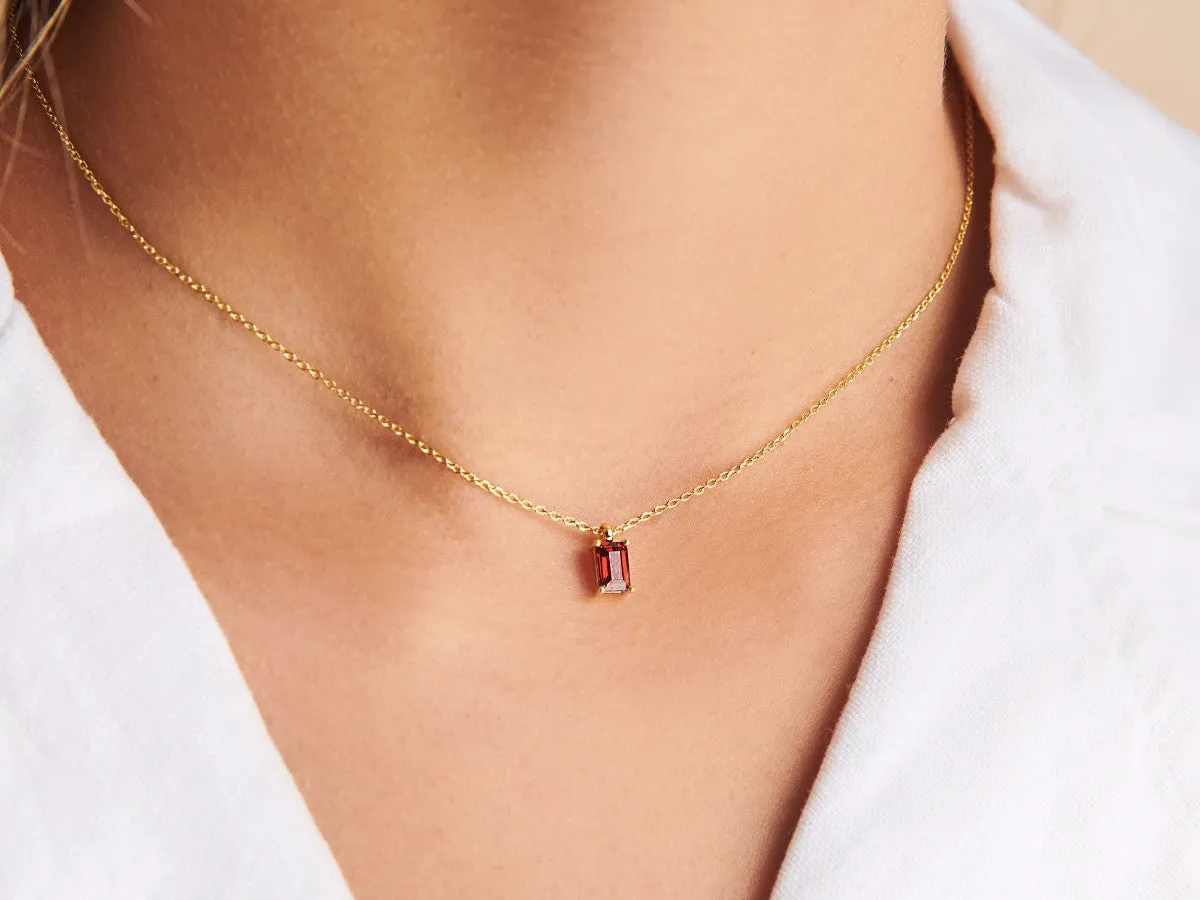 January Birthstone Necklace