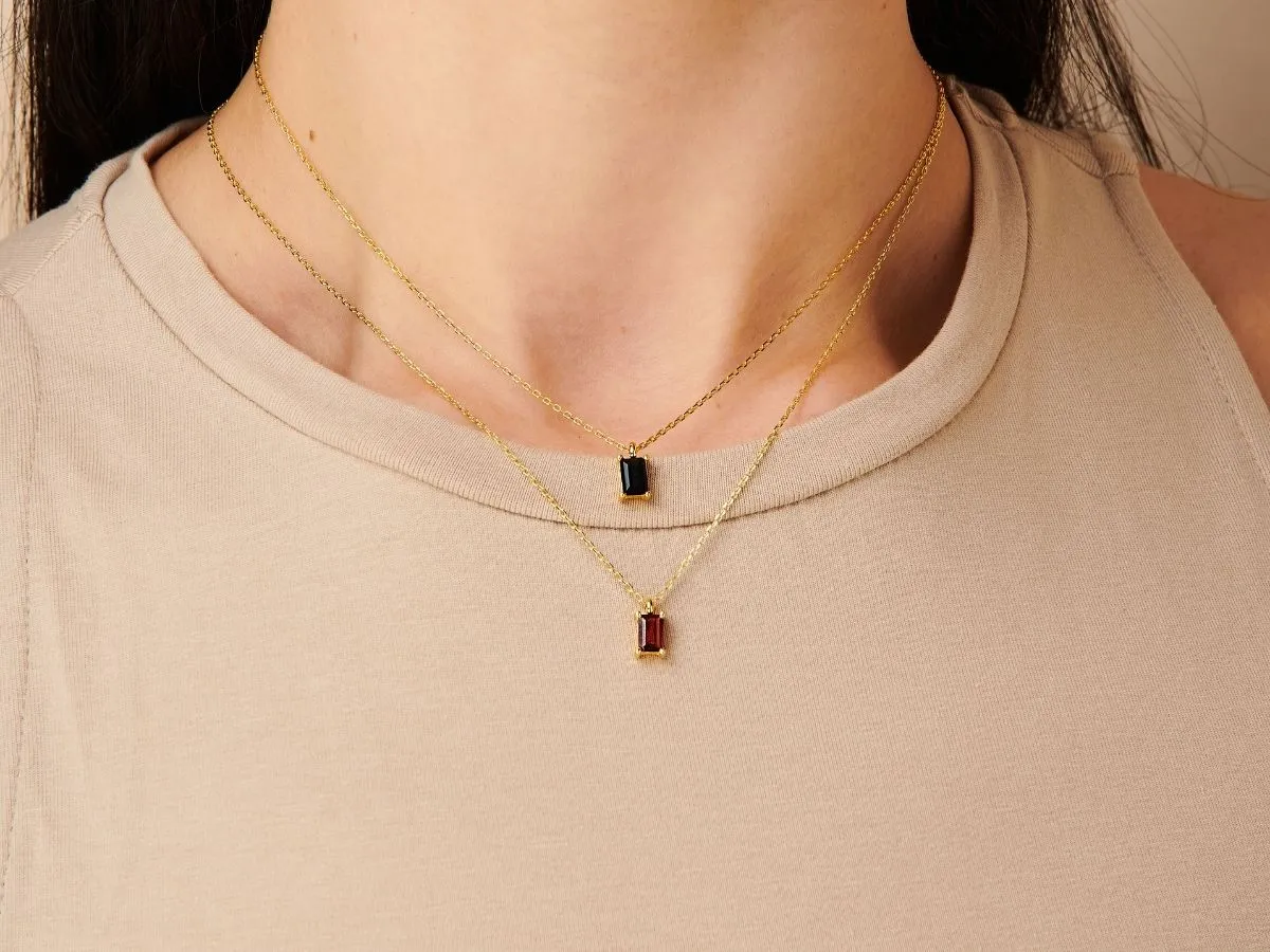 January Birthstone Necklace