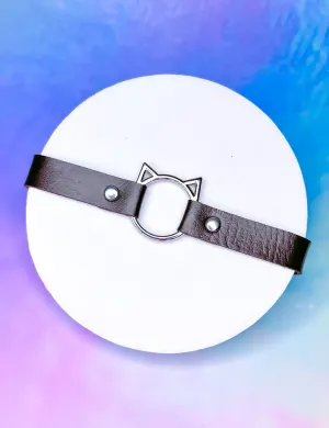 KITTYHEAD CHOKER - BROWN