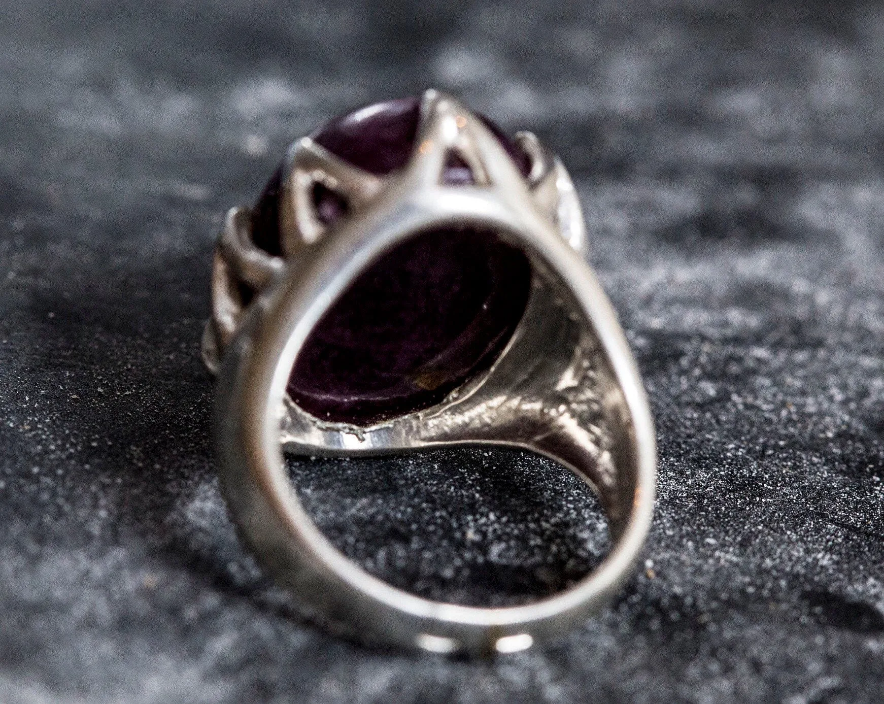 Large Ruby Ring - Red Statement Ring - Vintage Ruby Ring