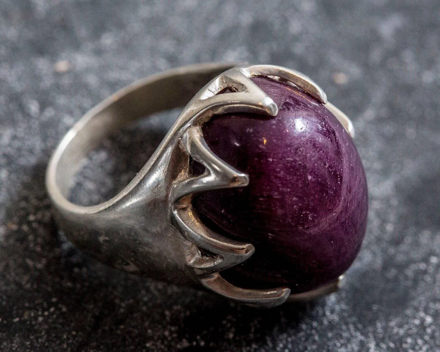 Large Ruby Ring - Red Statement Ring - Vintage Ruby Ring