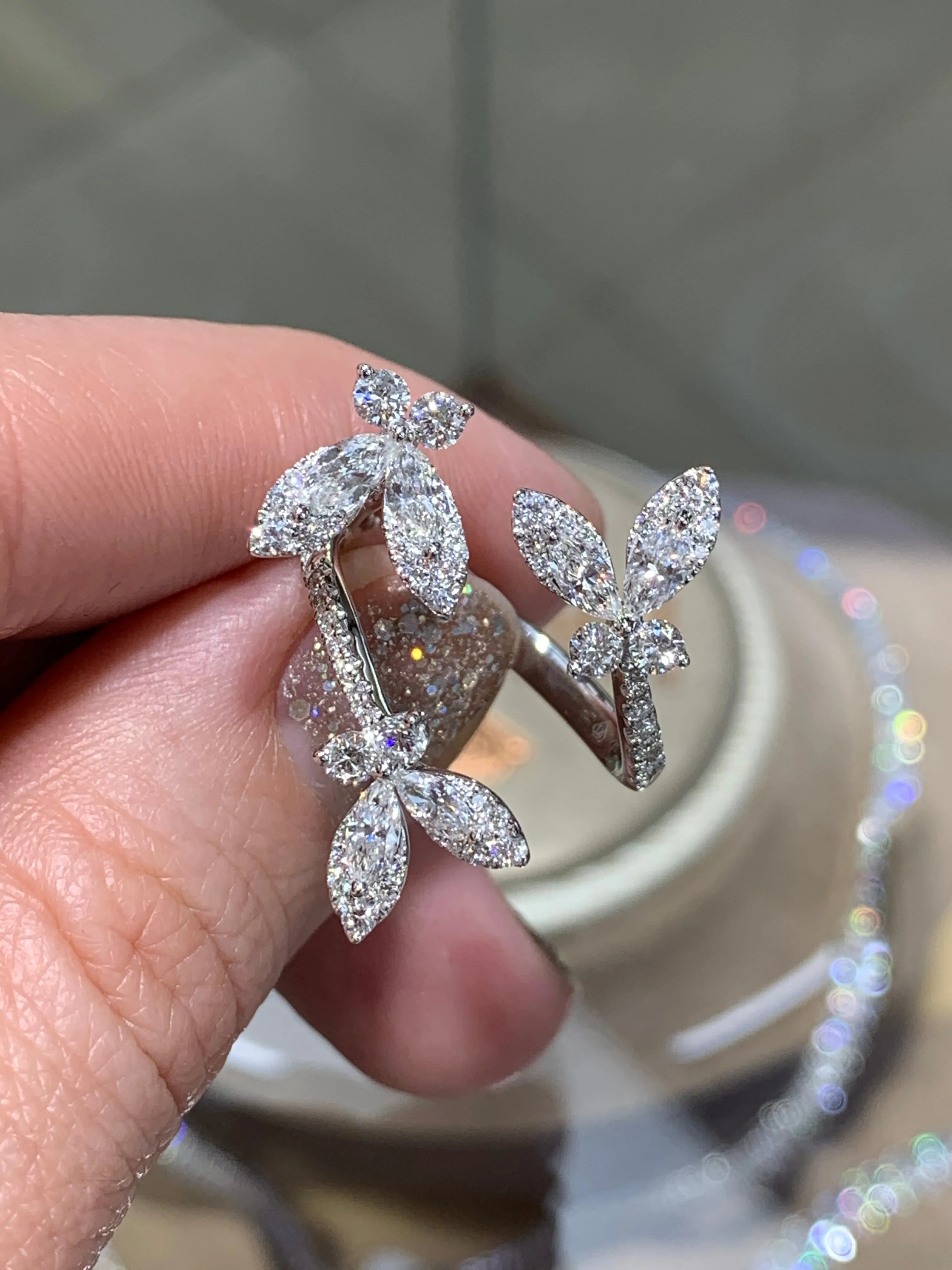 Marquise Cut Diamond Cocktail Ring 1.46ct t.w.